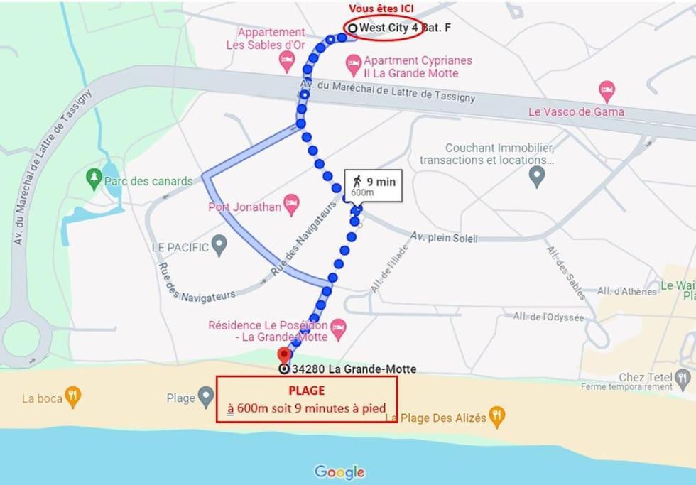 T2 West City Parking Clim Wifi 4Pers - Rossiconciergerie - Linge Inclus 拉格朗德默特 外观 照片